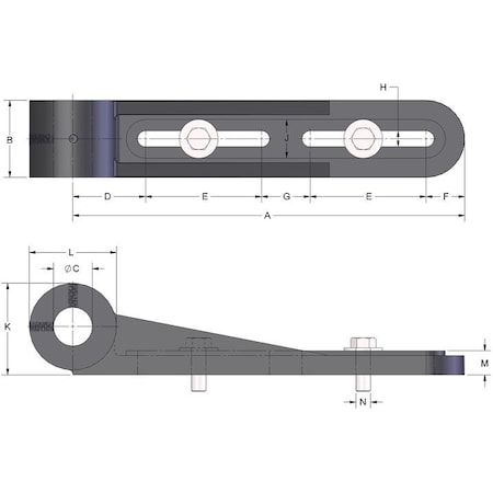 Brewer Machine & Gear HEAVY DUTY TENSIONER, Used with SO9 Shaft BB2